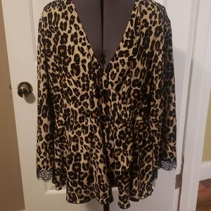 Lane Bryant Leopard blouse